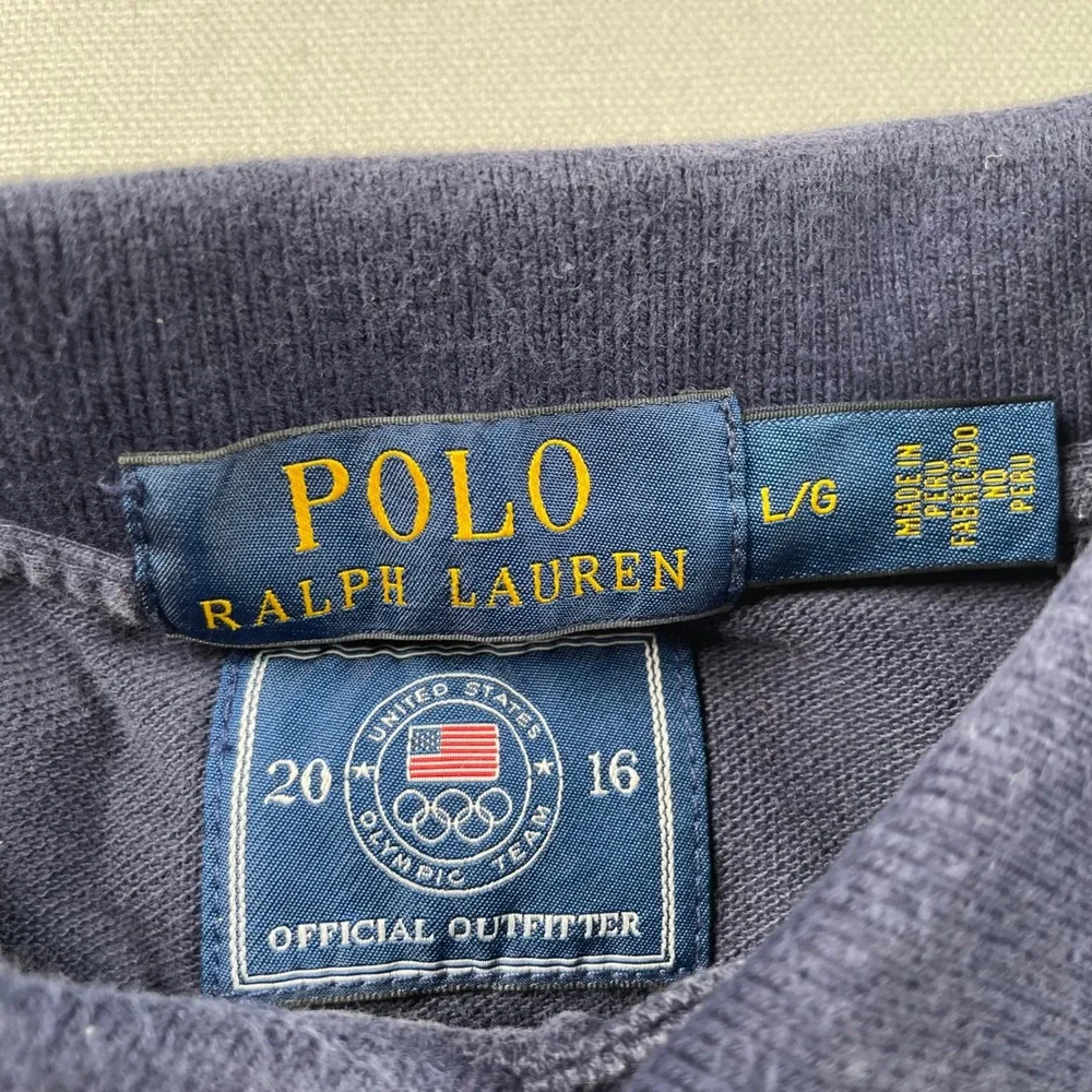 Polo Ralph Lauren Mens 2016 USA Olympic Team Big Pony Polo Shirt Navy Blue L